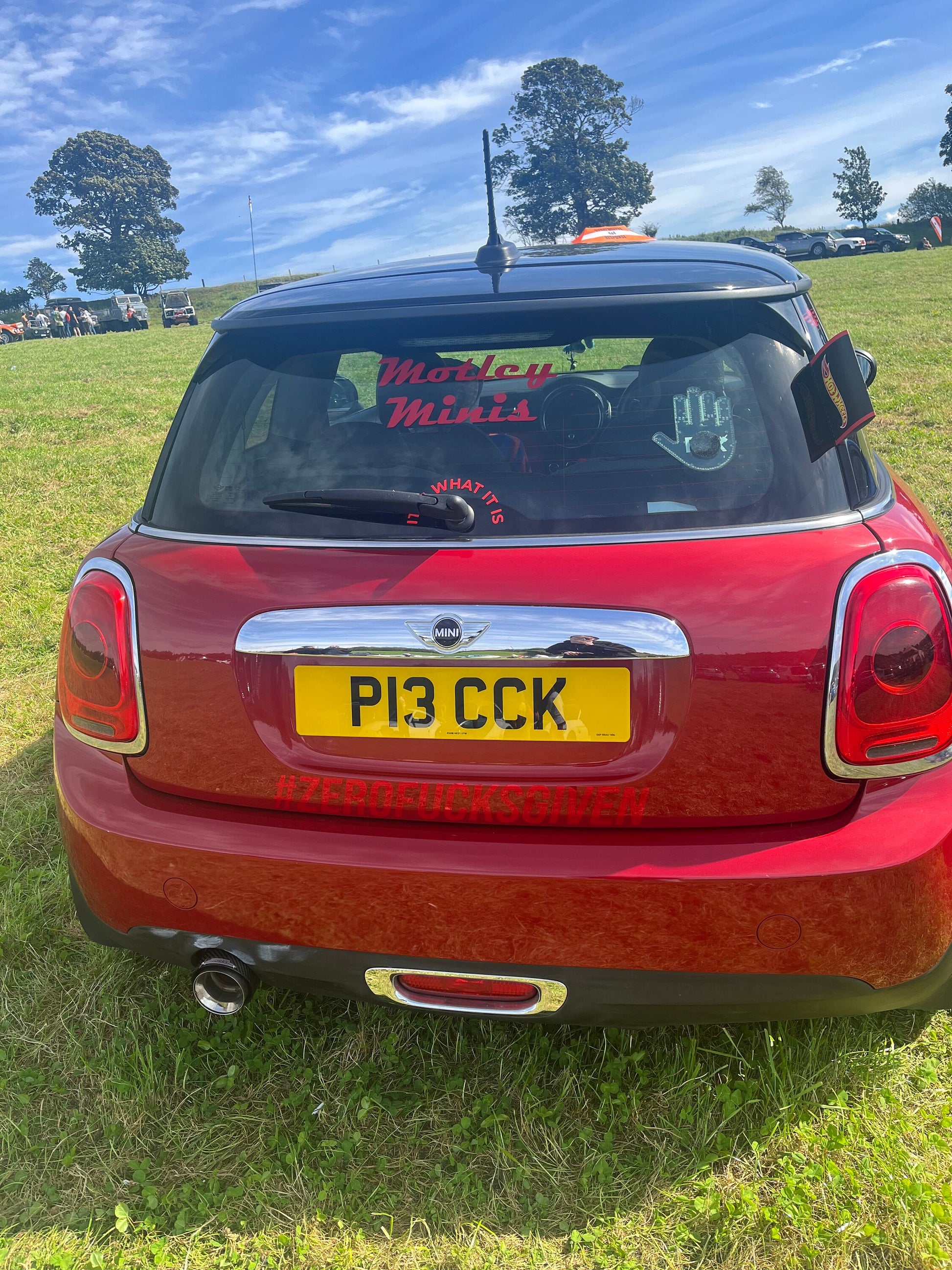 Motley minis written sticker