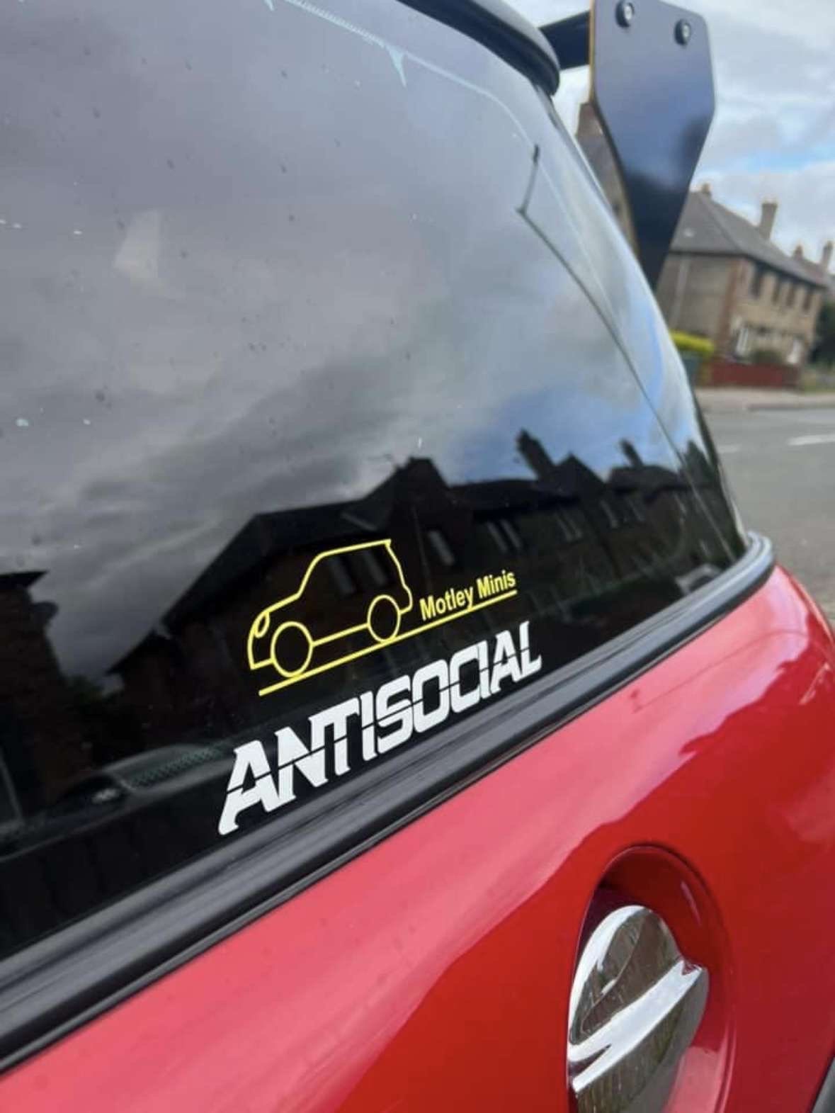 Motley minis car sticker