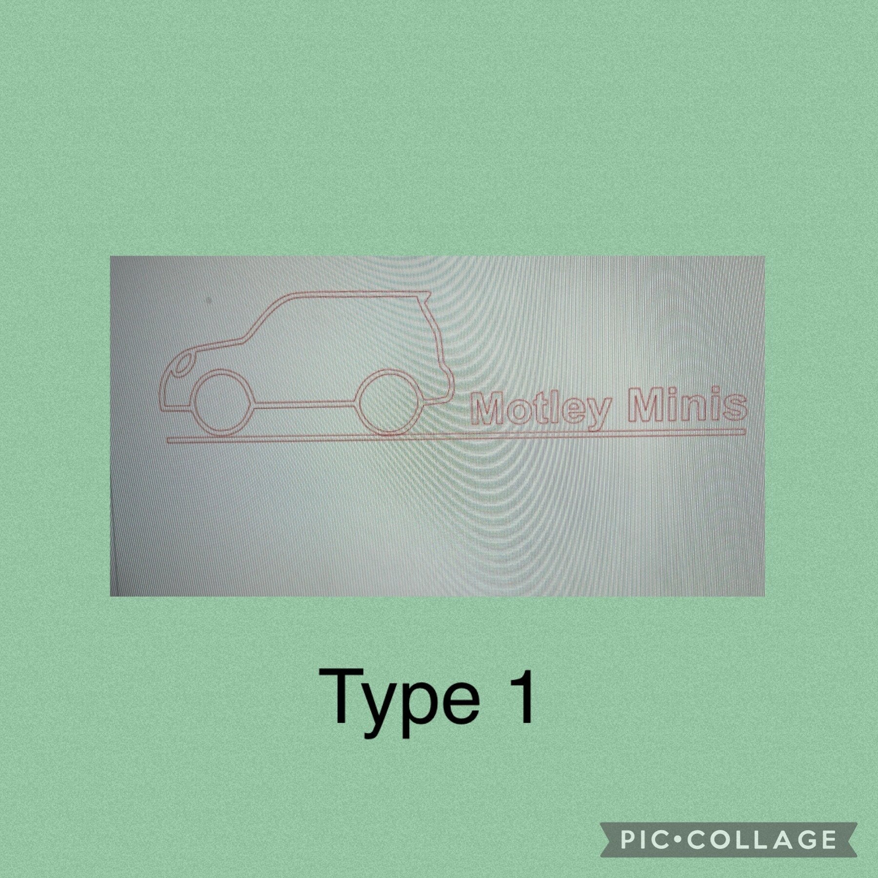 Motley minis car sticker