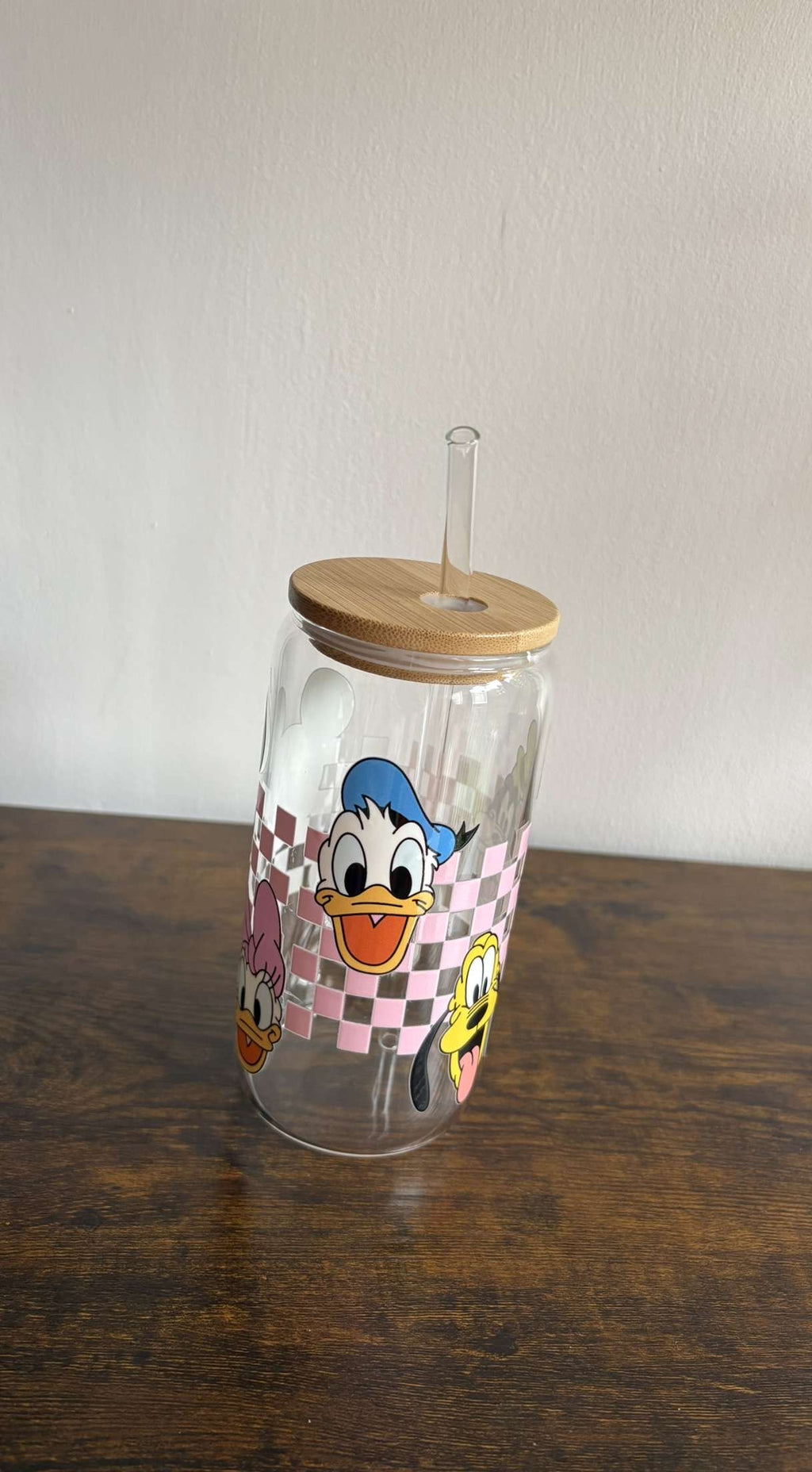 Disney glass with custom wrap