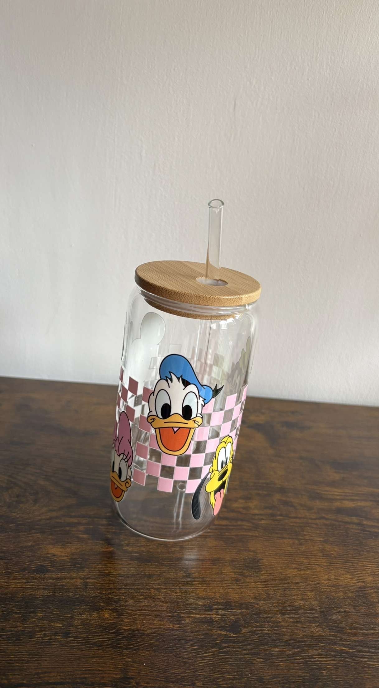 Disney glass with custom wrap