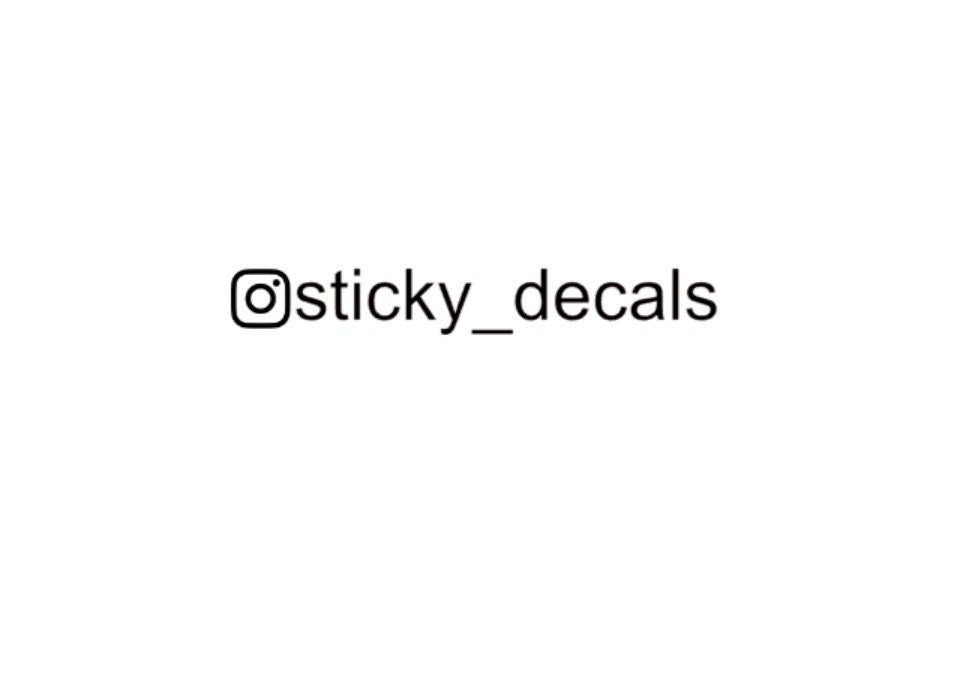Custom instagram tag sticker decal vinyl car window