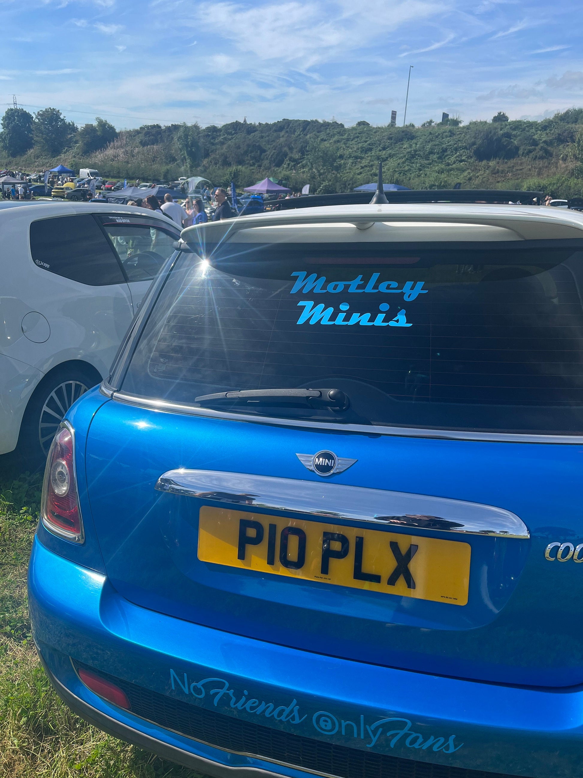 Motley minis written sticker
