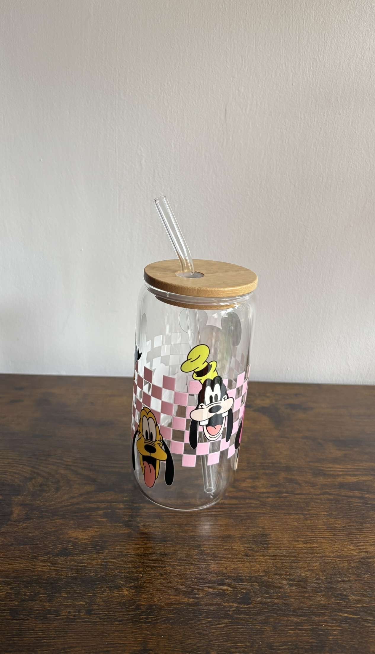 Disney glass with custom wrap