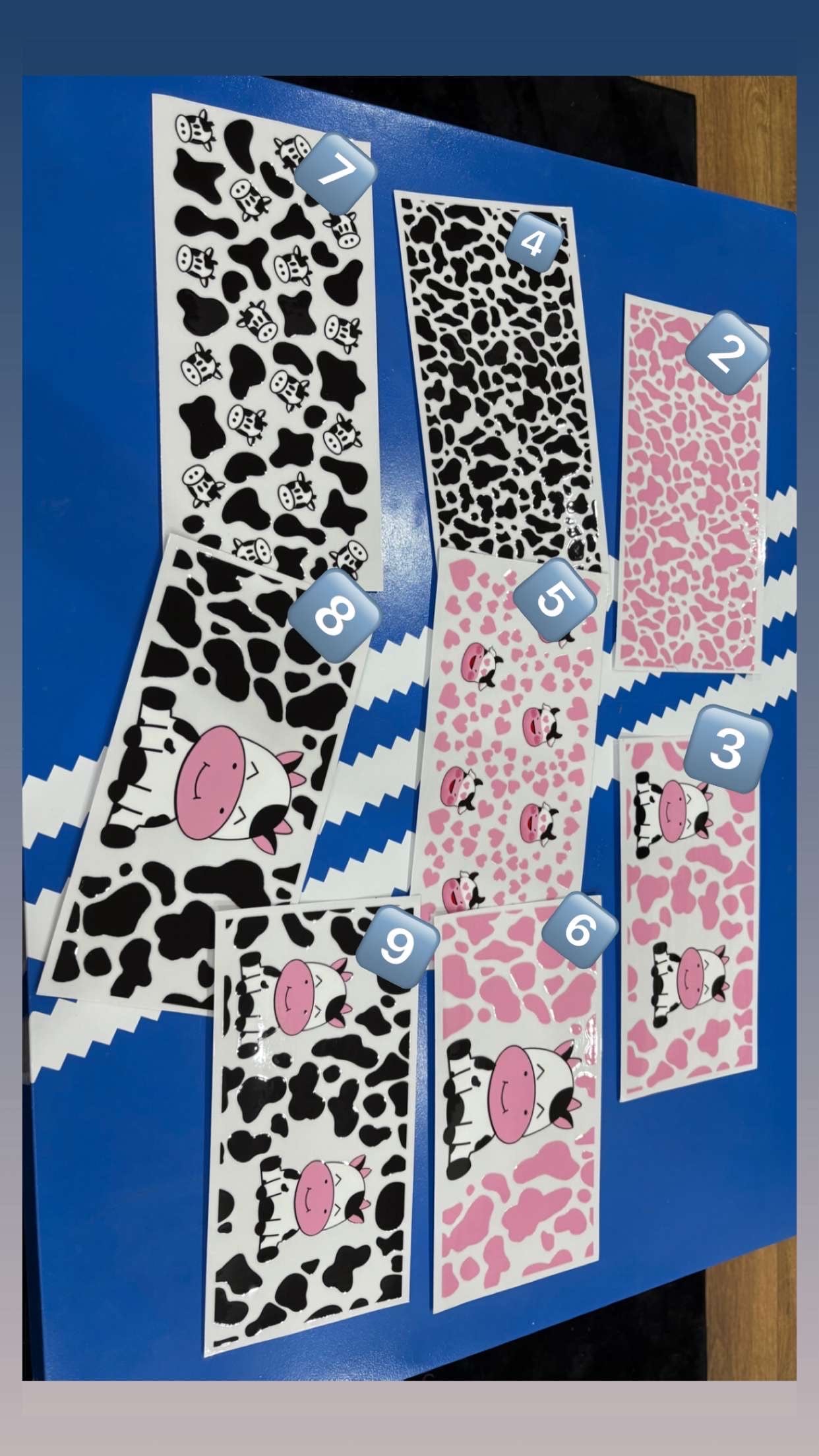 Cow glass with custom wrap