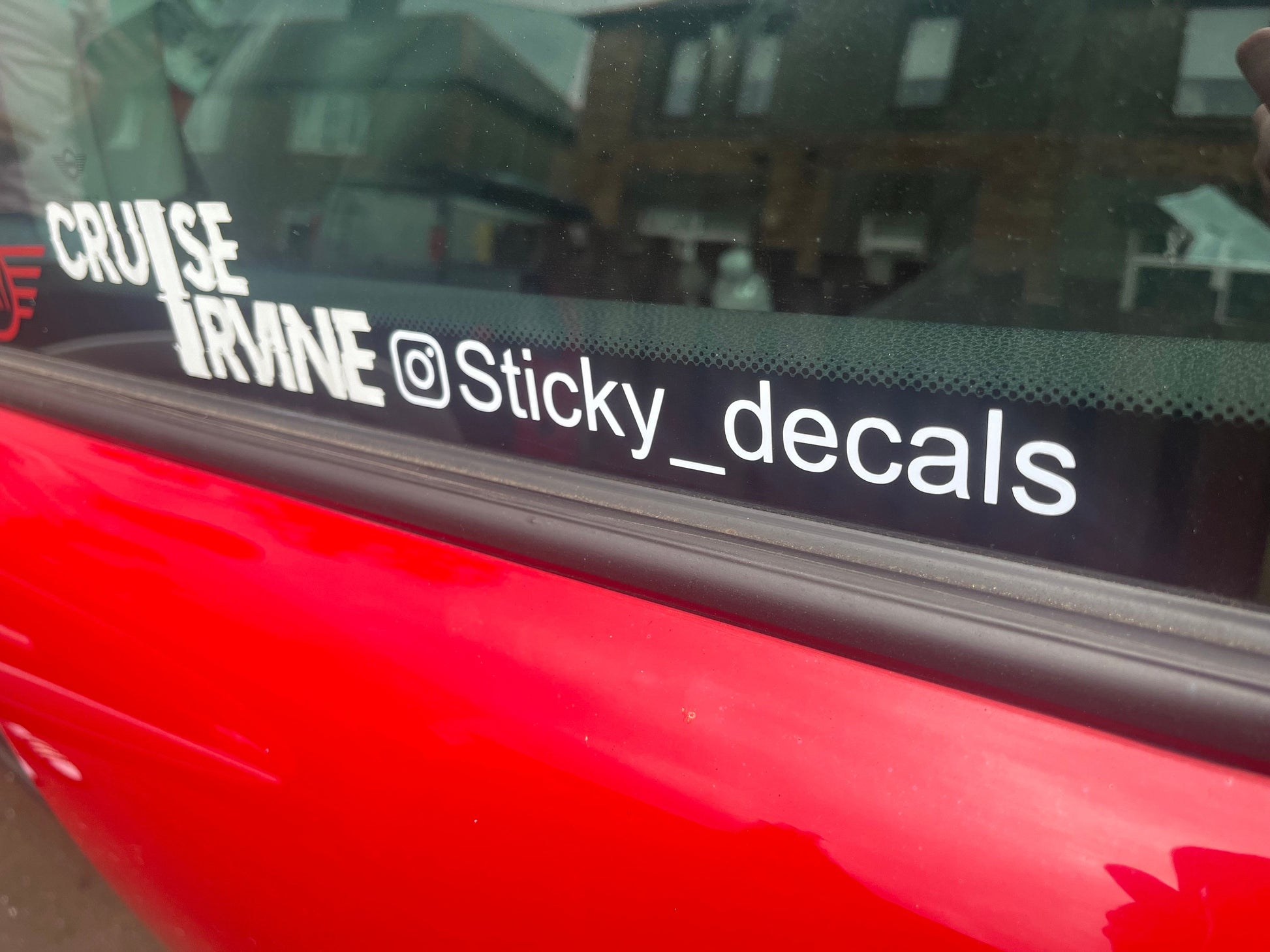 Custom instagram tag sticker decal vinyl car window