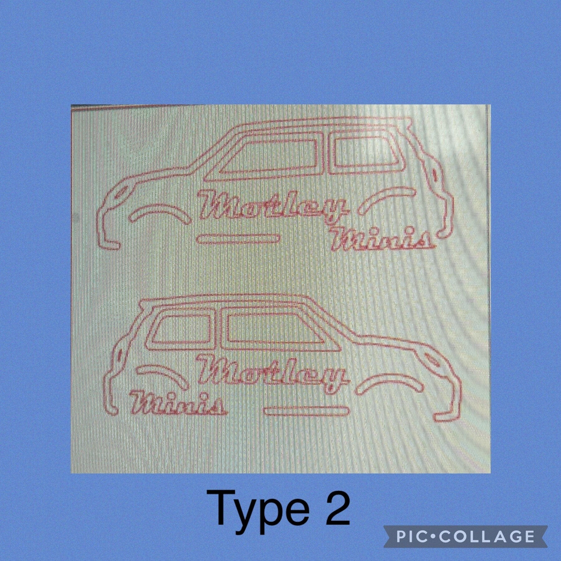 Motley minis car sticker