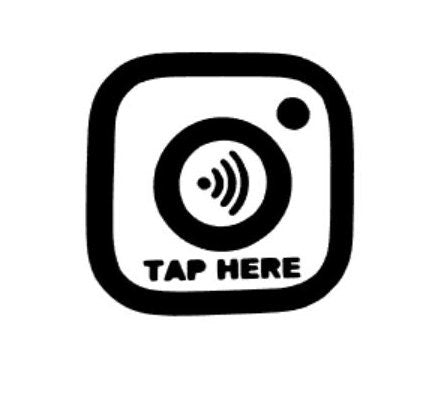 NFC instagram tag sticker
